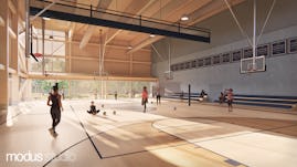 12 modus studio woodland junior high school rendering