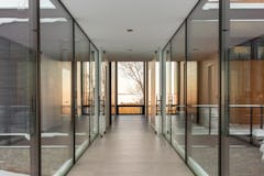 North45 architecture house87 glass bridge interior