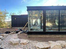 House87 glass hallway