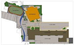 Colored site plan