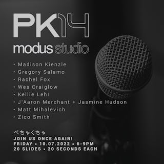 Pk14 promo graphic with lineup