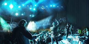 Venue interior blue