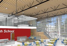 Srhs student commons interior