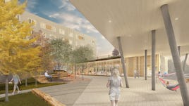 Uasdh rendering view of central plaza low res