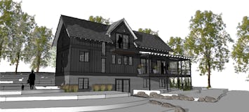 Modern farmhouse boyne city michigan architecture