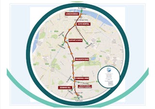 Southwark tram proposed route