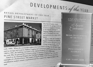 Pine street market retail development of the year