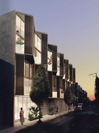 Dore st exterior facade night iso ideas soma san francisco