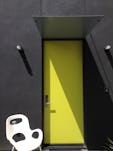 Builtform construction steelhouse1 2 green modern door steel