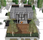 Modern cabin walloon lake architecture