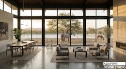 Ranch home interior view