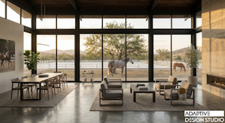 Ranch home interior view
