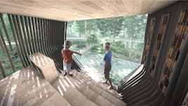 Treehouse interior rendering 02