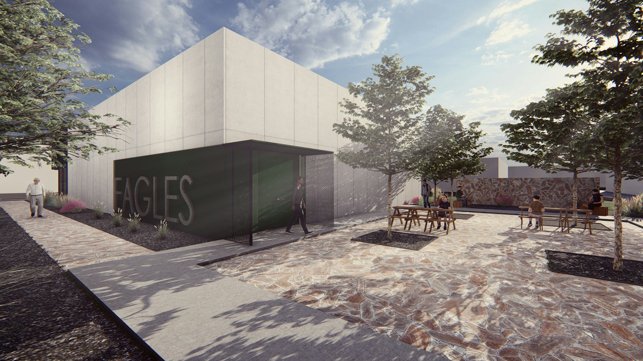 FEMA shelter now under construction in omaha, arkansas. — Modus Studio