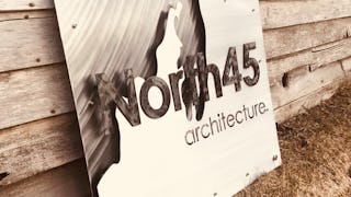 North45 architecture studio signage modern