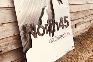 North45 architecture studio signage modern