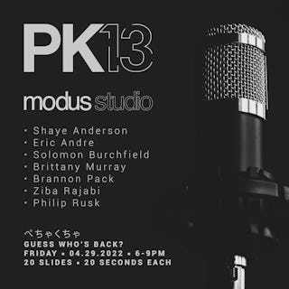 Modus studio pk13 promo with lineup