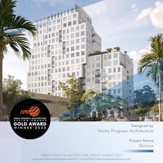 Quince urban design architecture gold award 2023