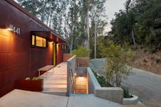 Builtform construction 441tamresidence detail driveway modern steel smaller