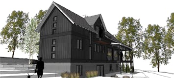 Modern farmhouse petoskey michigan architect