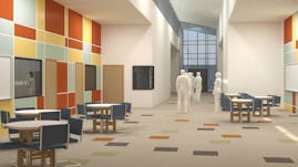 Claaroom hall breakout learning space