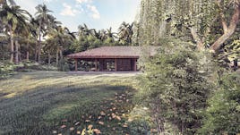Kandy river pavilions view 02 architecture a designstudio