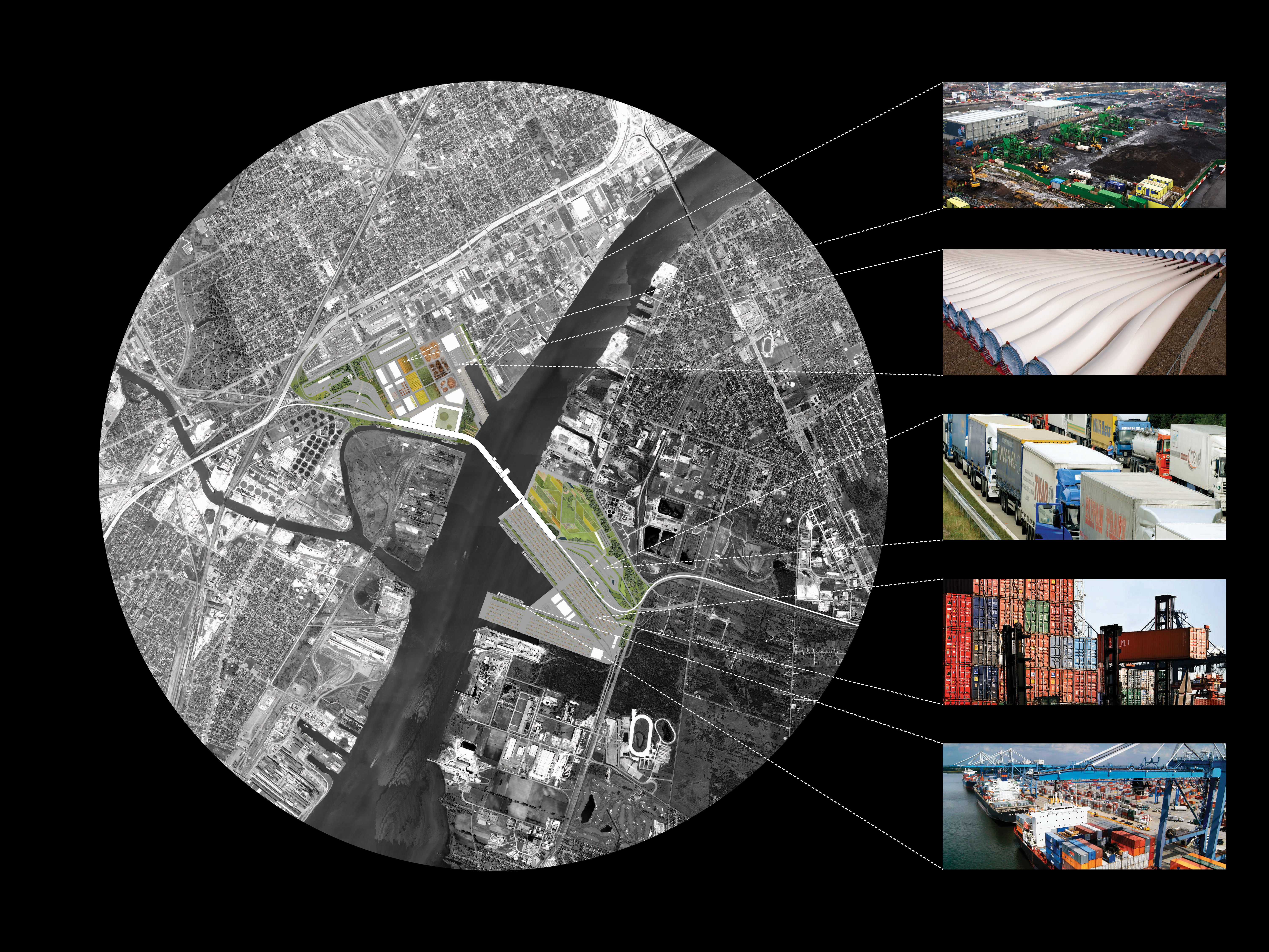 The Detroit Windsor Crossing Rvtr   Dtw Circlemap 