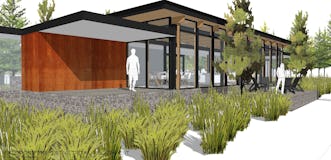 House elevation southwest modern home