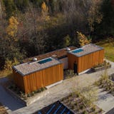Camp petosega modern shower building