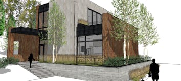 Modern cabin petoskey architecture