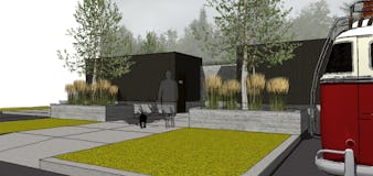 Northern michigan modern architecture campground camp petosega
